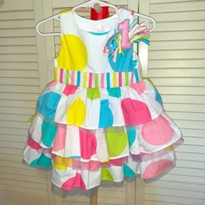Mudpie Baby 1st Birthday dress 9-12 mths.
